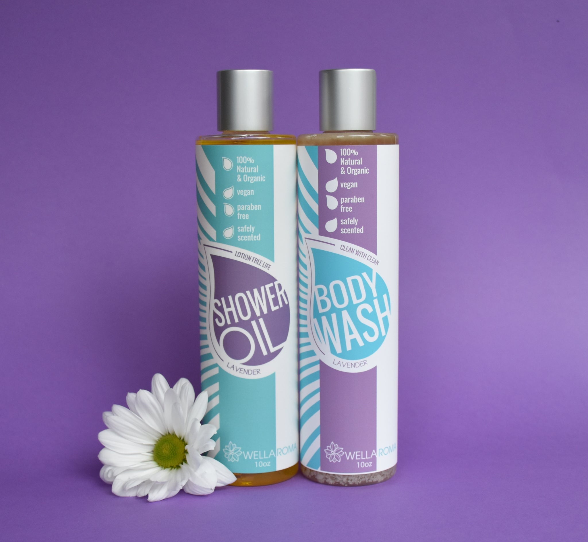 Shower Oil/ Body Wash Set Lavender Wellaroma