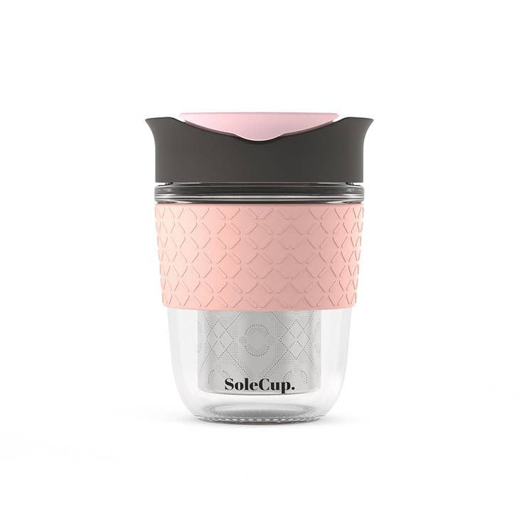 SoleCup Tea Steeper (pink/black)