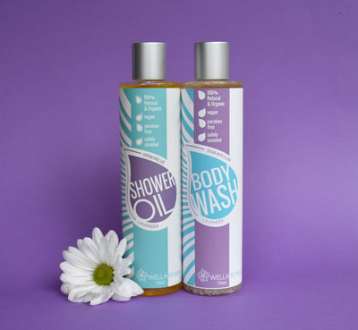 Shower Oil/ Body Wash Set Lavender - Wellaroma