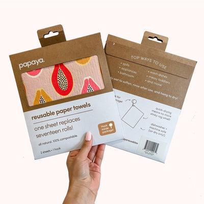 Papaya Reusable Paper Towel - Mod Papays - Wellaroma