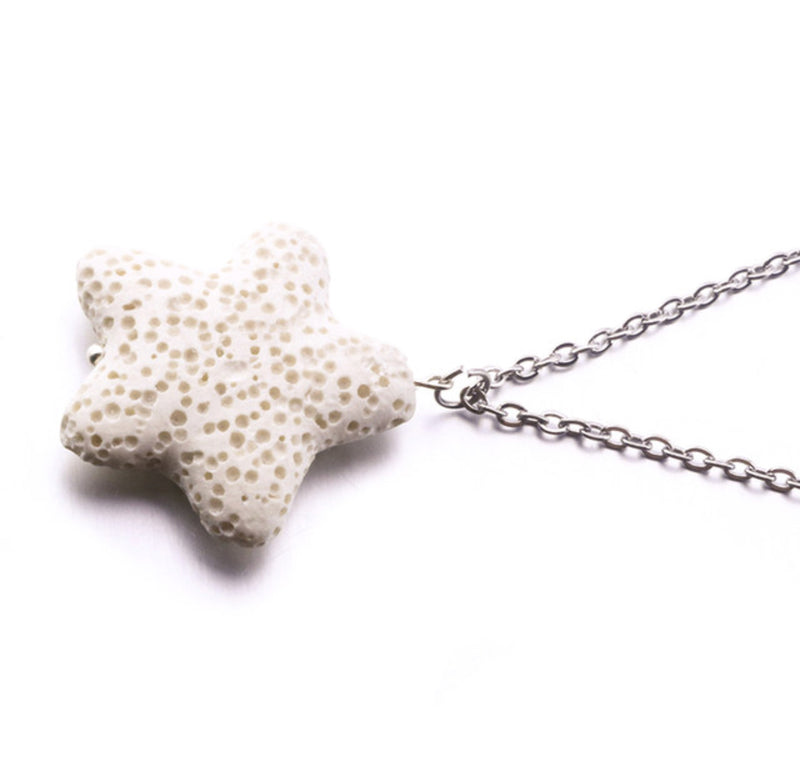 Necklace - Starfish Lava Stone