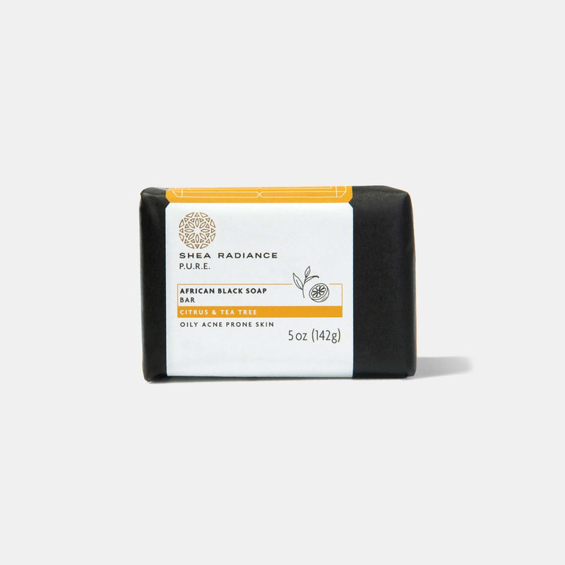 African Black Soap-Citrus & Tea Tree (Oily Acne Prone Skin)
