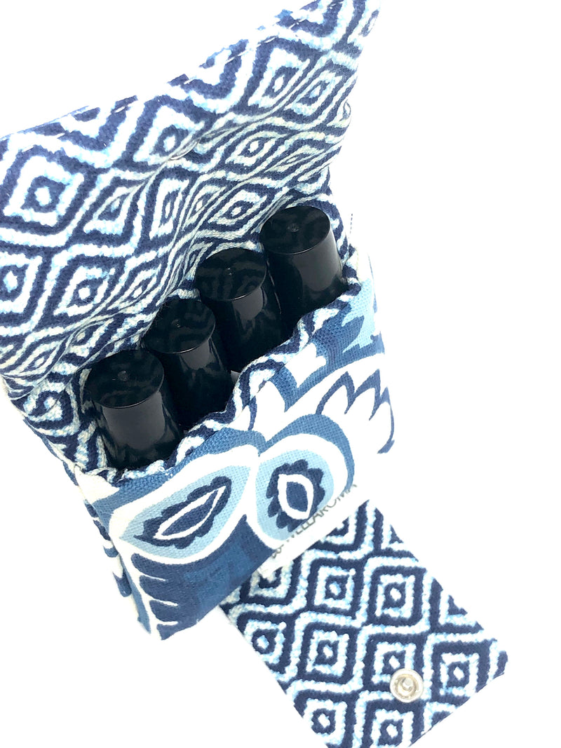 Roller Wallet (Navy White Design)