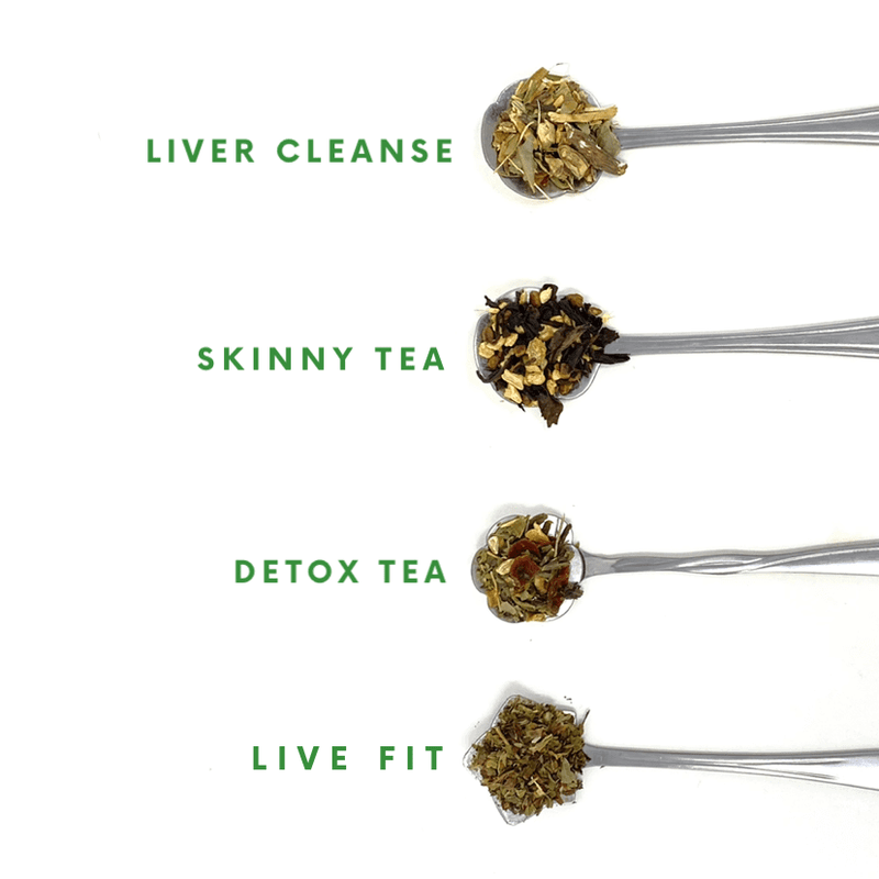 A New Year Start! (Skinny, Detox, Liver Cleanse, Live Fit Tea Bundle) - Wellaroma