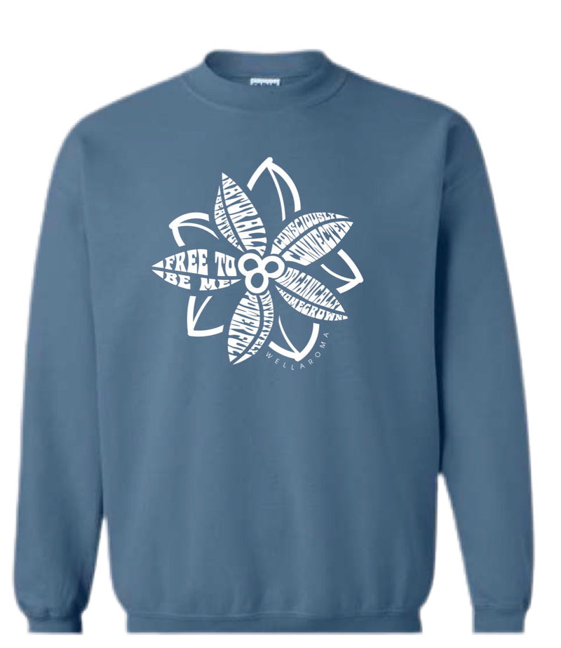 Crewneck sweatshirt Indigo blue